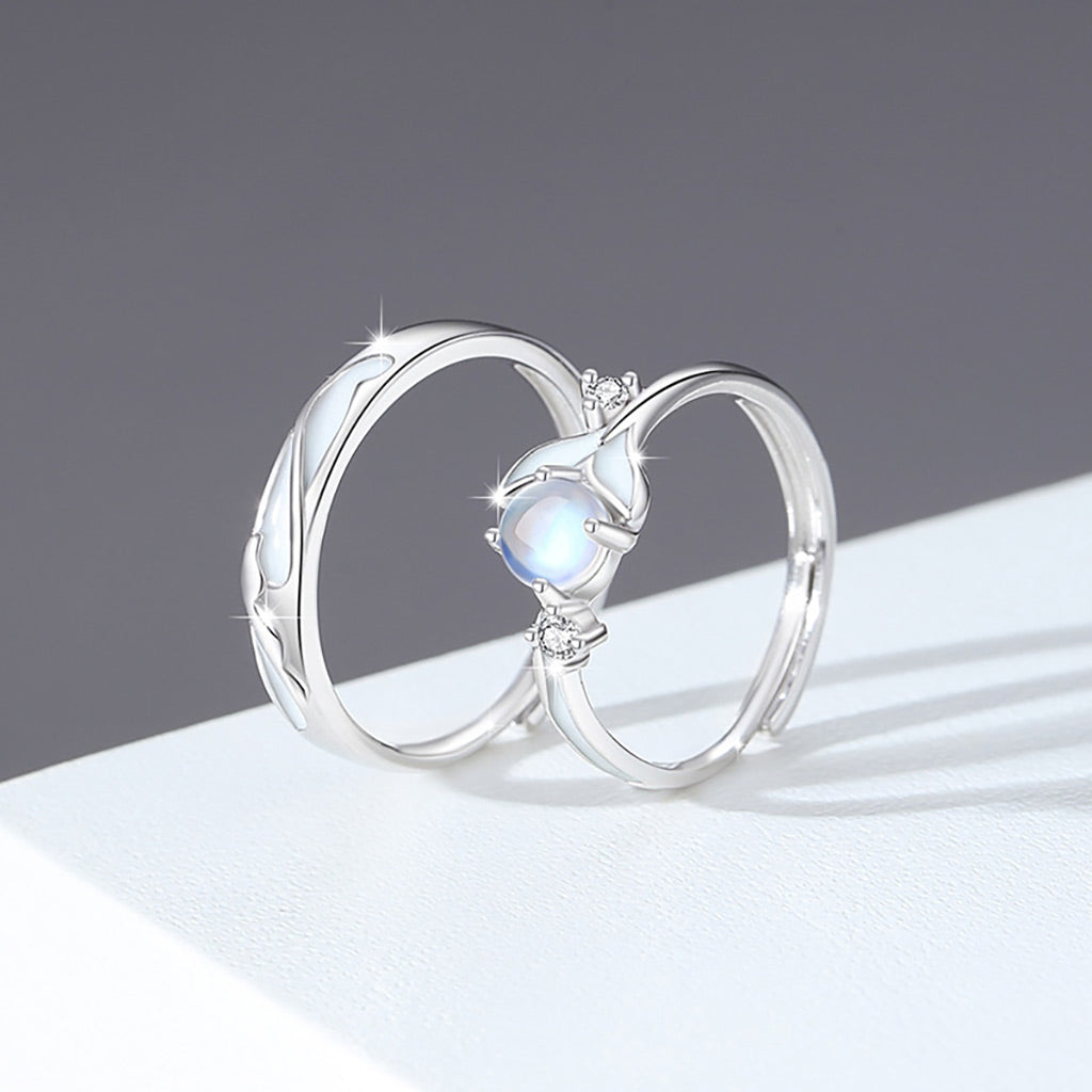 Gnoce Glowing Band Moonstone Adjustable Women's Band_2