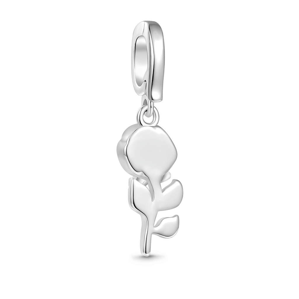 Gnoce Sterling Silver Rose Clasp Clusters Charm_2