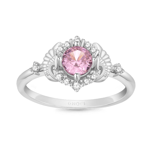 Gnoce Angel Wings Pink Diamond-cut Promise Ring_1