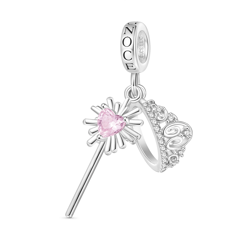 Gnoce Wicked Glinda's Crown & Wand Pendant Dangle Charm_1
