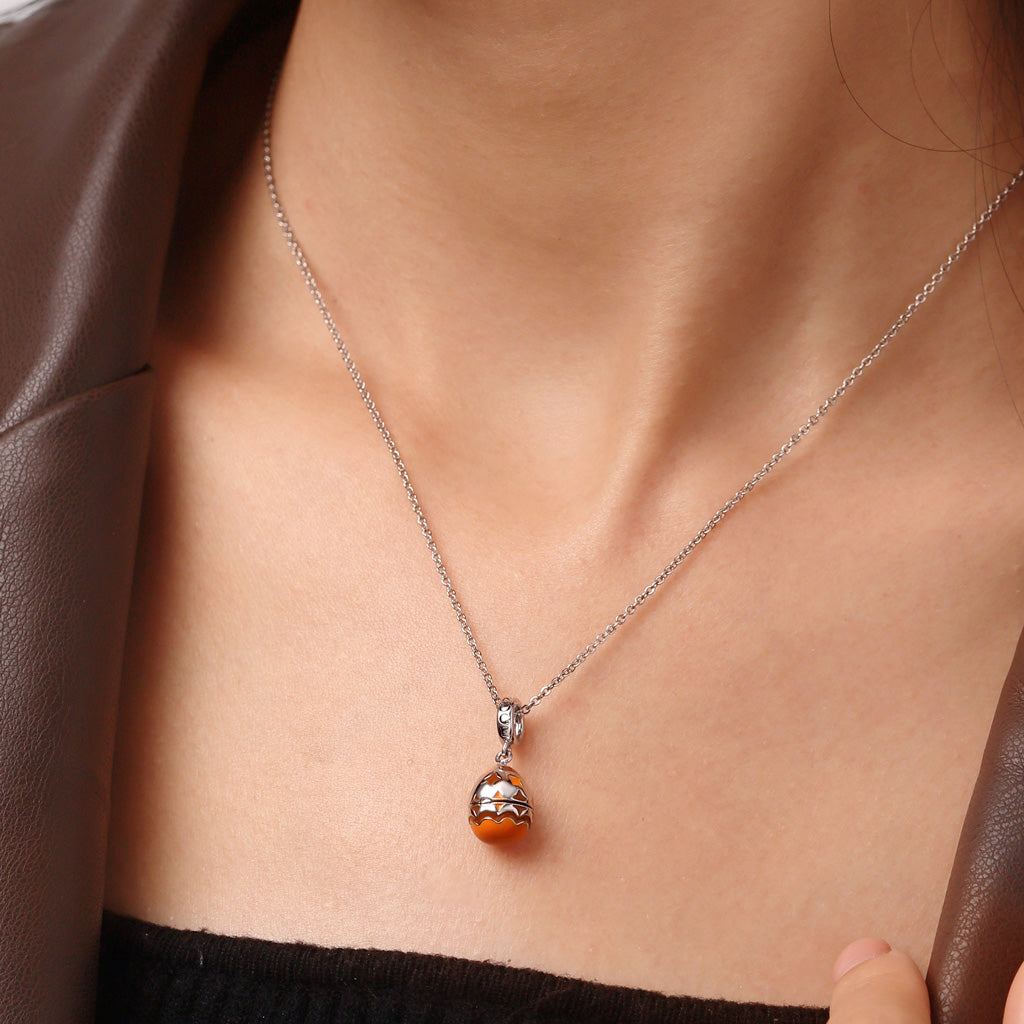 Gnoce Openable Easter Dragon Egg Pendant Dangle Charm_6