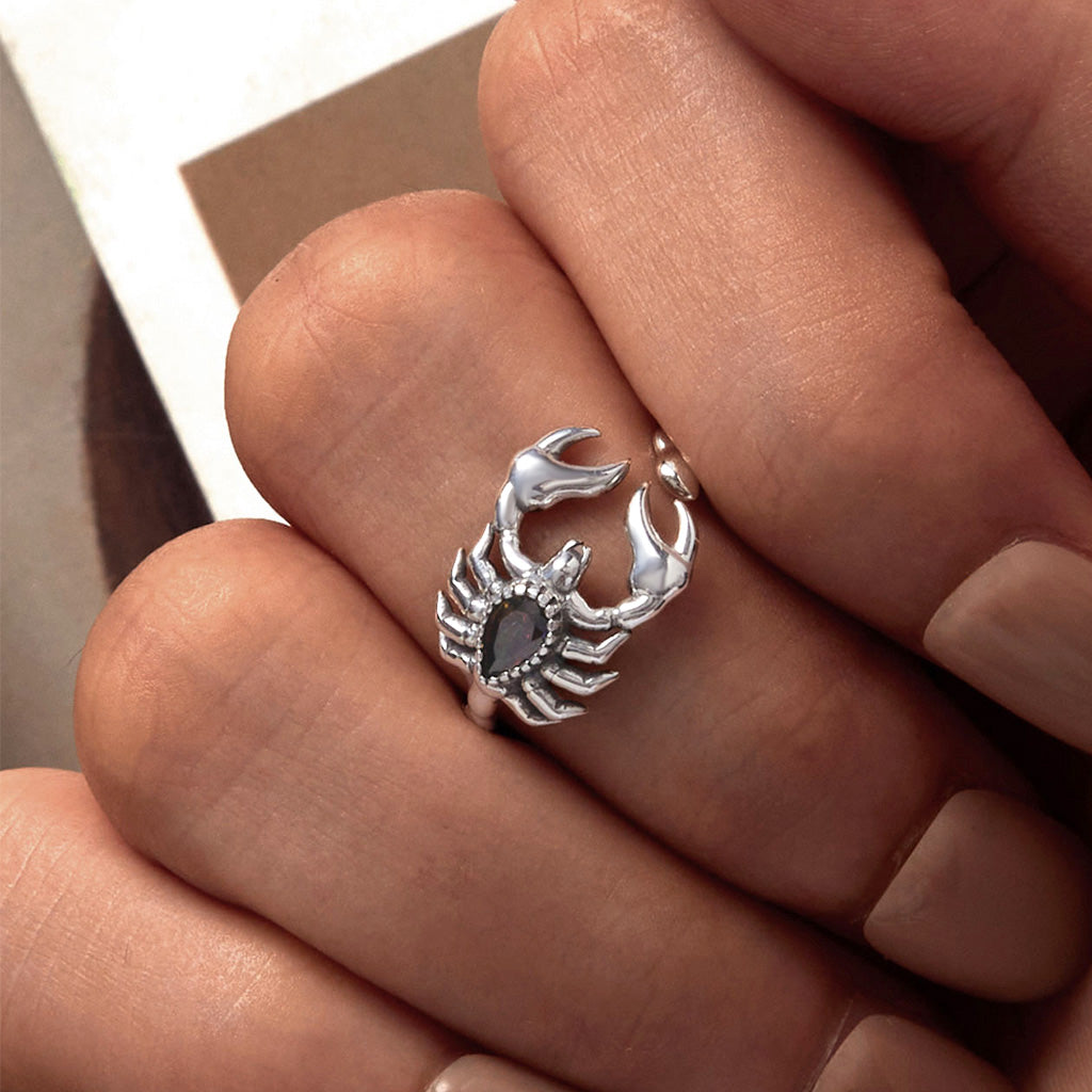 Gnoce Vintage Scorpion Open Ring_5