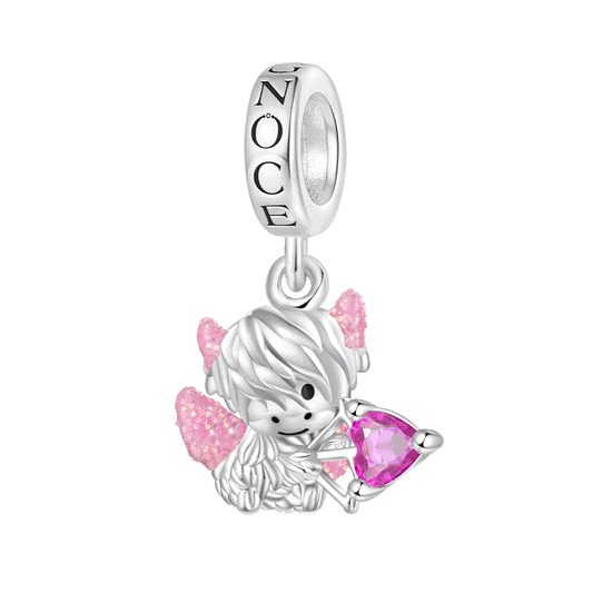 Gnoce Valentine's Day Highland Cattle Cupid's Arrow Pendant Dangle Charm_1