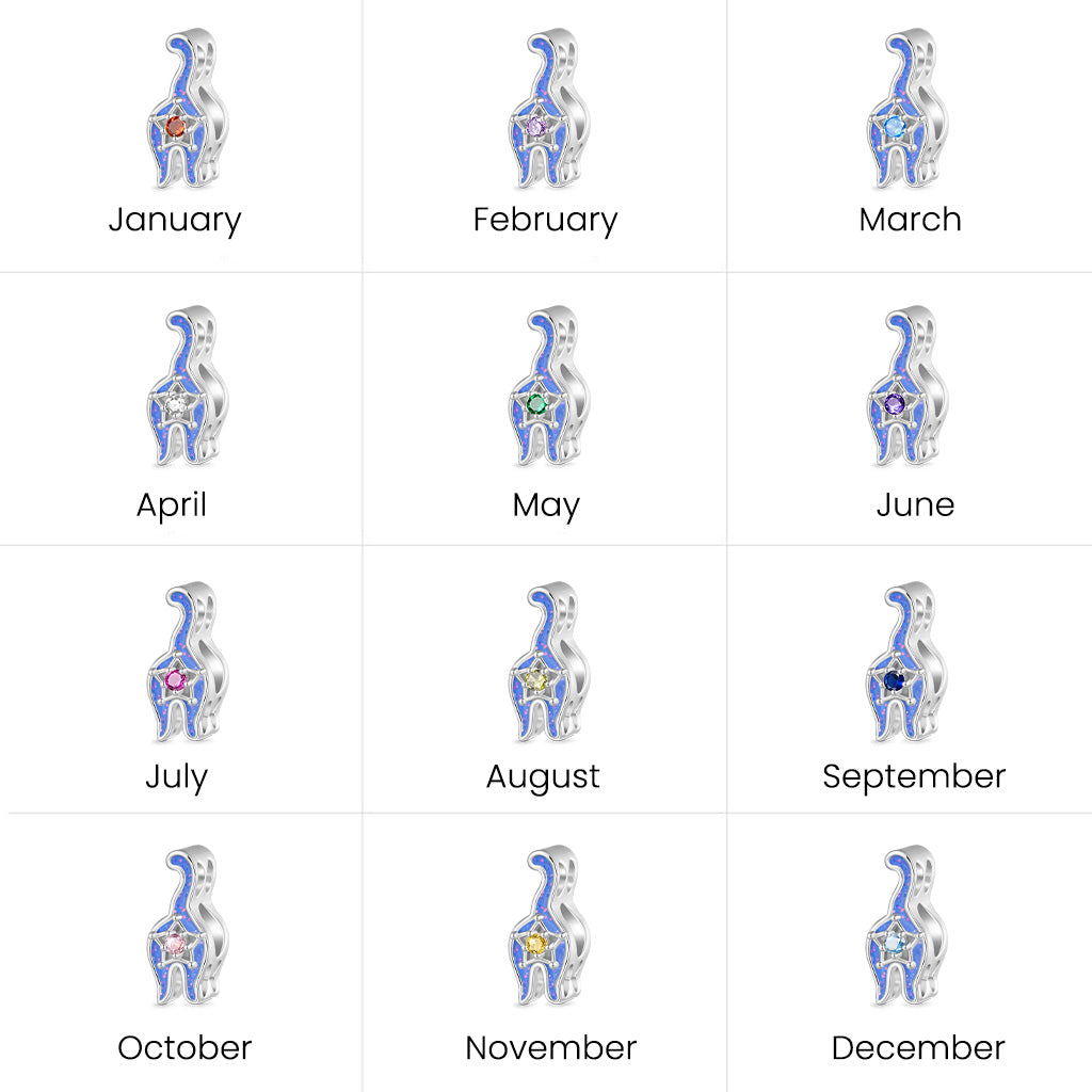 Gnoce Fun Cat Butt Birthstone Charm_3