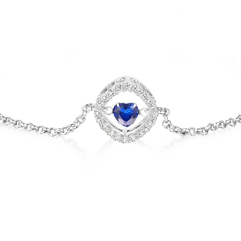 Gnoce Sparkle Dancing Stone Adjustable Chain Bracelet_3