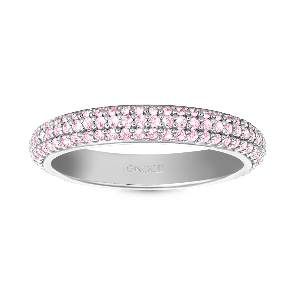 Gnoce Morganite Petit Signature Pavé Band Ring_1