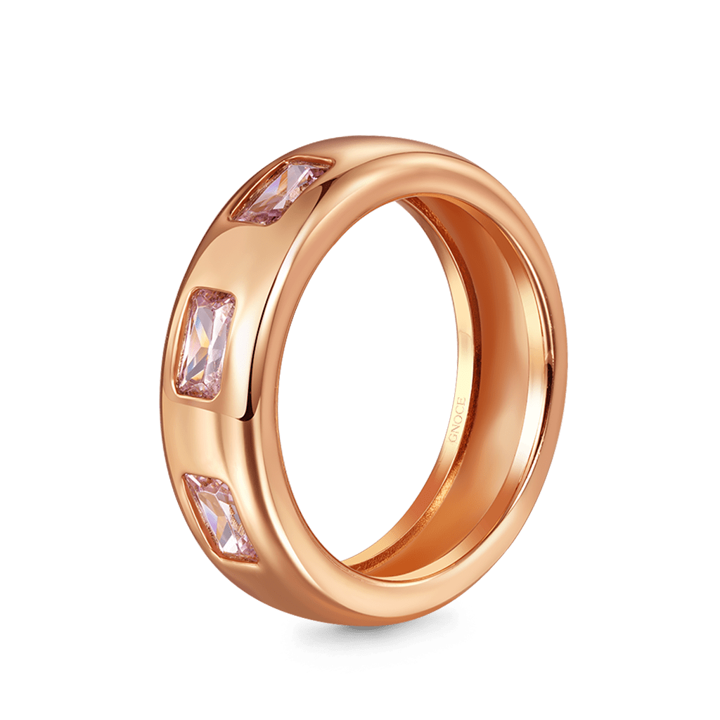 Gnoce Triple Morganite Bezel Ring_2
