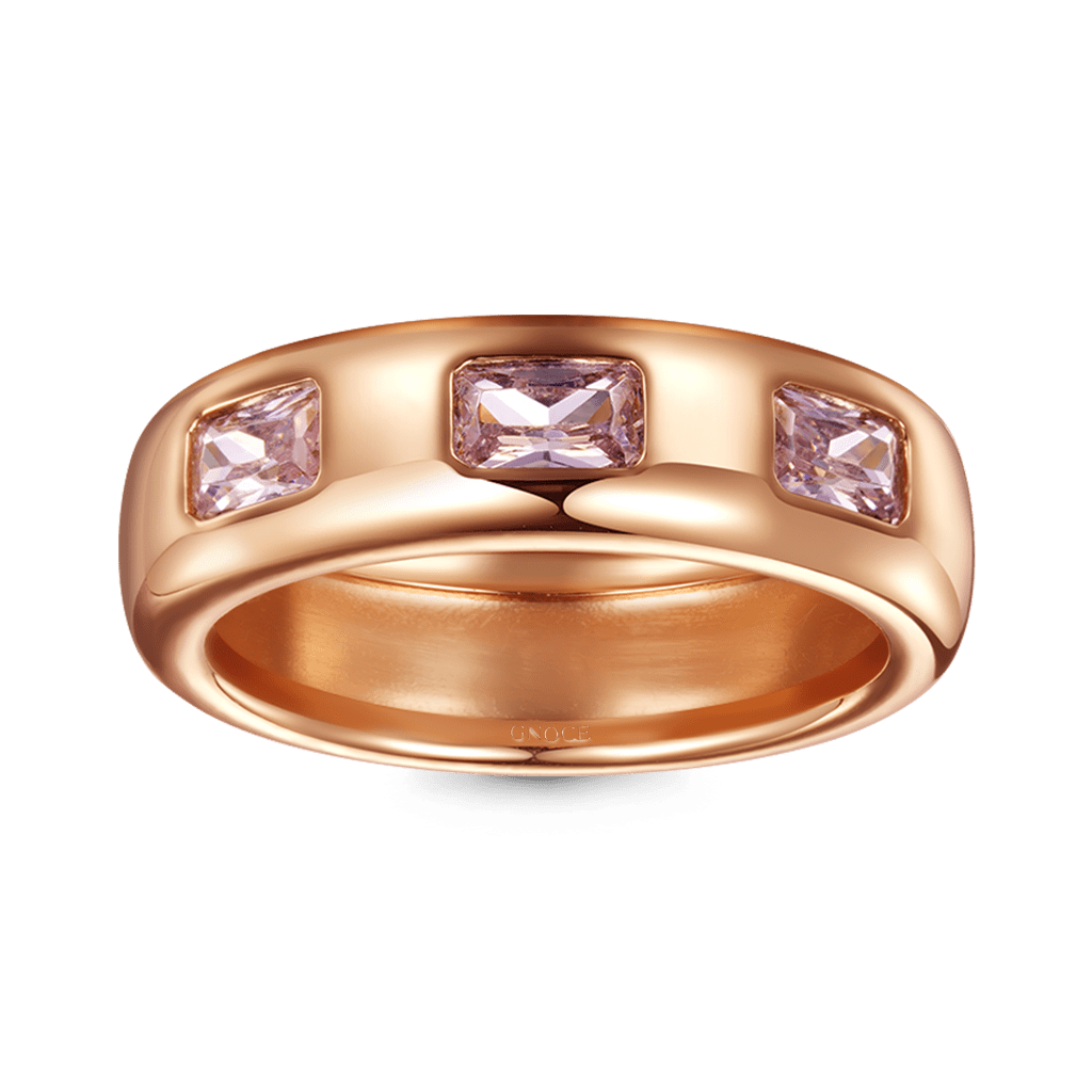 Gnoce Triple Morganite Bezel Ring_3