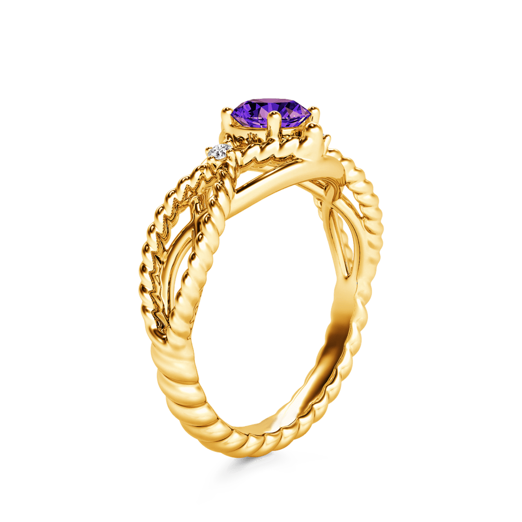 Gnoce Amethyst Crossover Ring_4