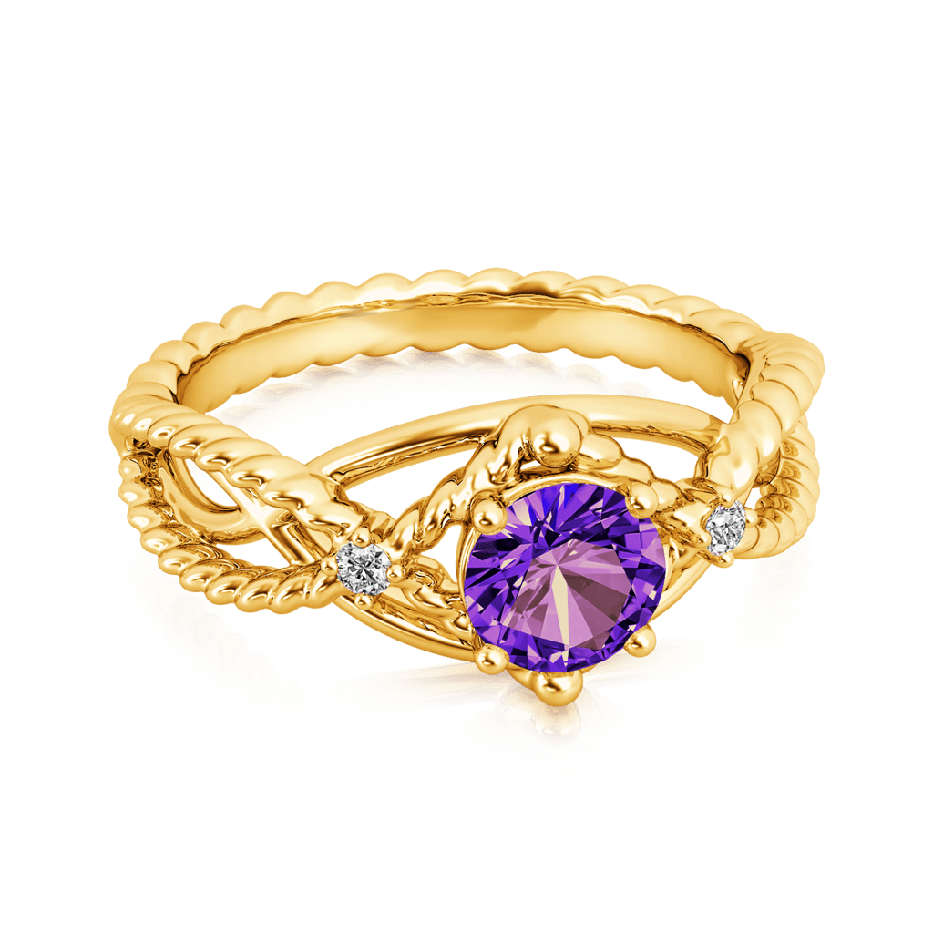 Gnoce Amethyst Crossover Ring_3