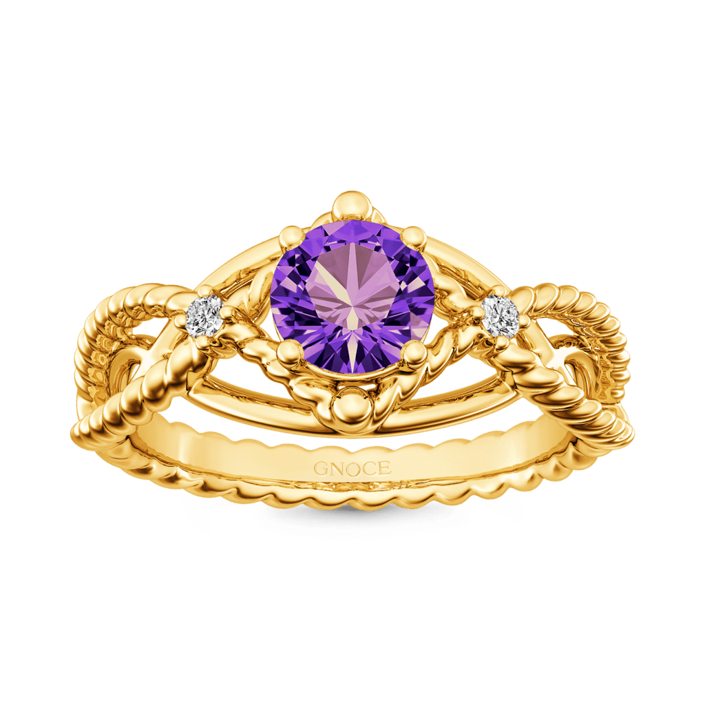 Gnoce Amethyst Crossover Ring_1