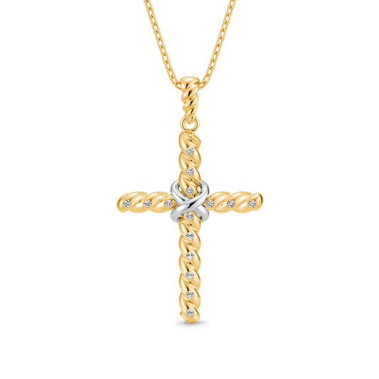 Gnoce Twisted Rope Cross Necklace_1