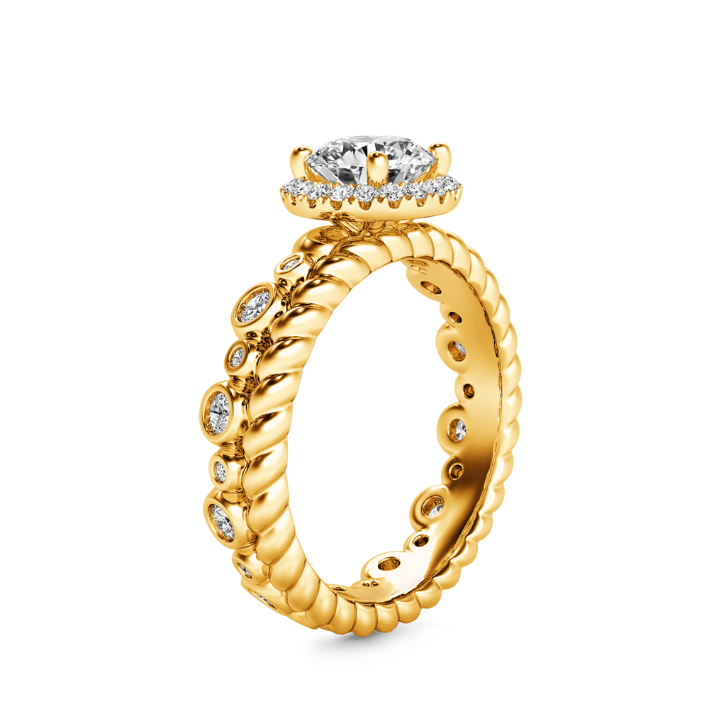 Gnoce Round Cut Halo Crown Ring_4