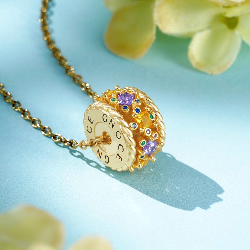 Gnoce "Sunny Day" Drum Necklace_3