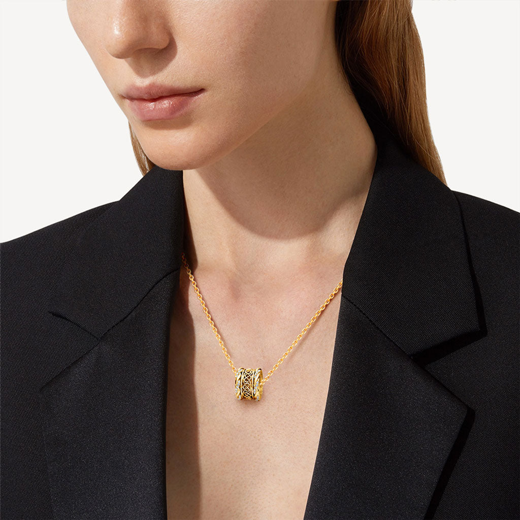 Gnoce Heart to Heart Infinity Drum Necklace_3