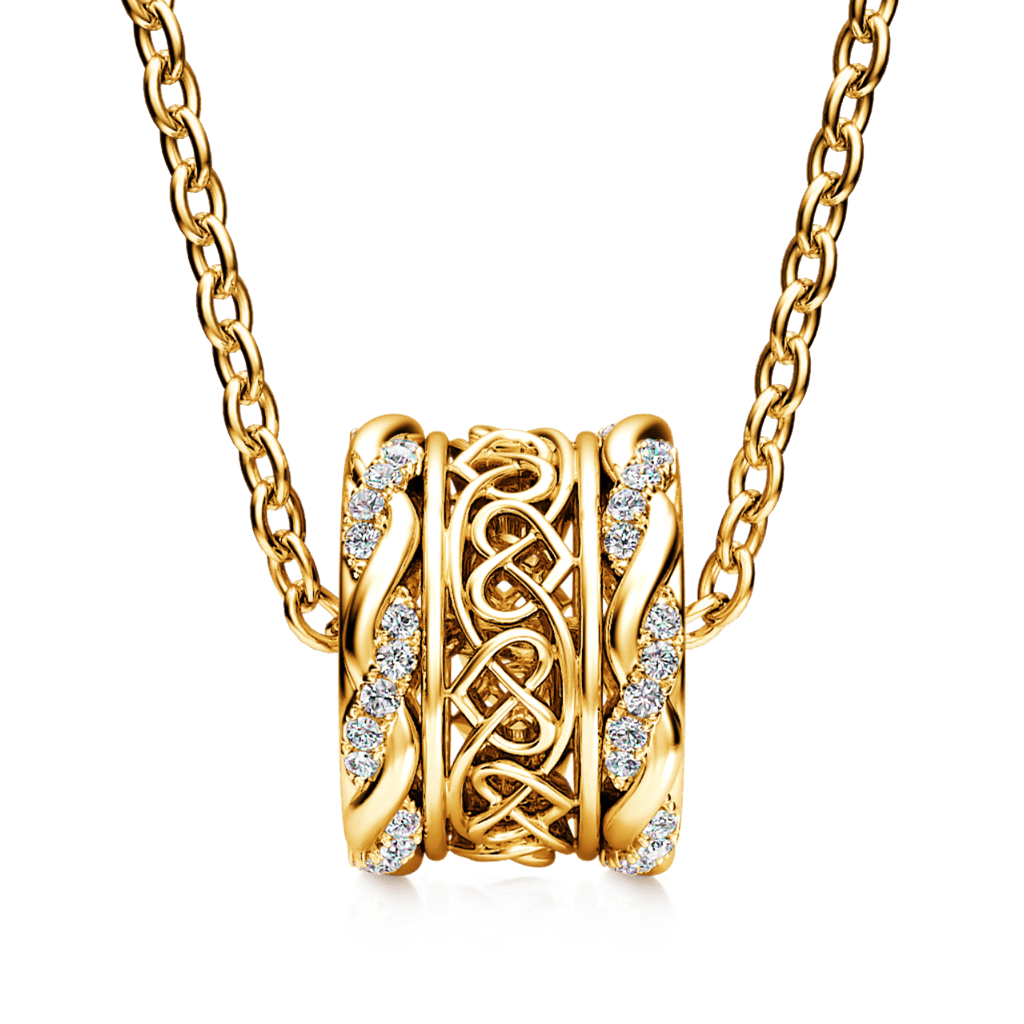 Gnoce Heart to Heart Infinity Drum Necklace_2