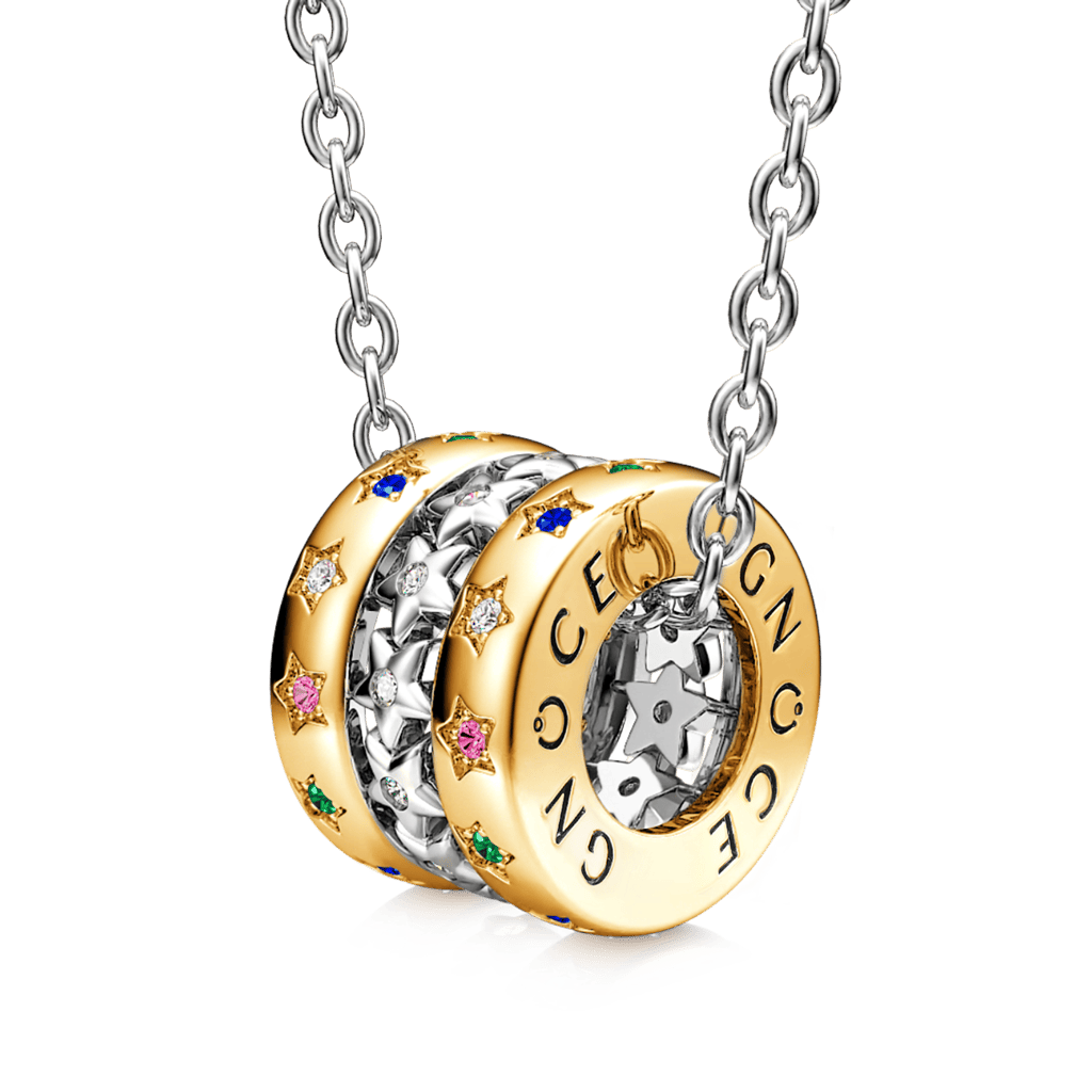 Gnoce Twinkle Stars Drum Necklace_1
