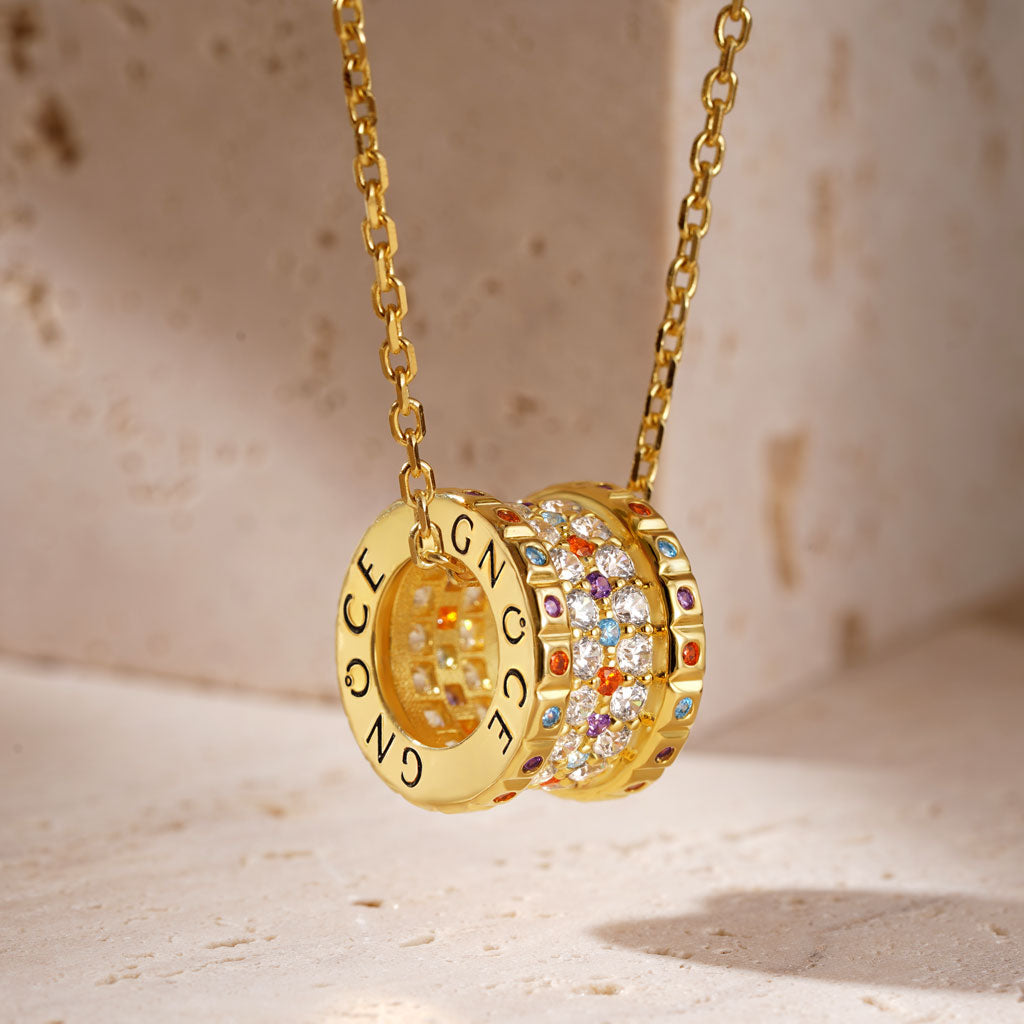 Gnoce "Colorful World" Drum Necklace_3