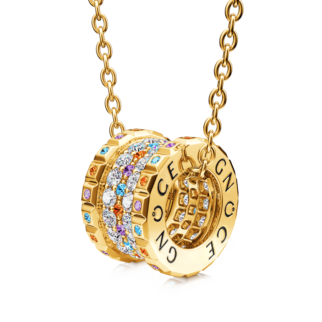 Gnoce "Colorful World" Drum Necklace_1