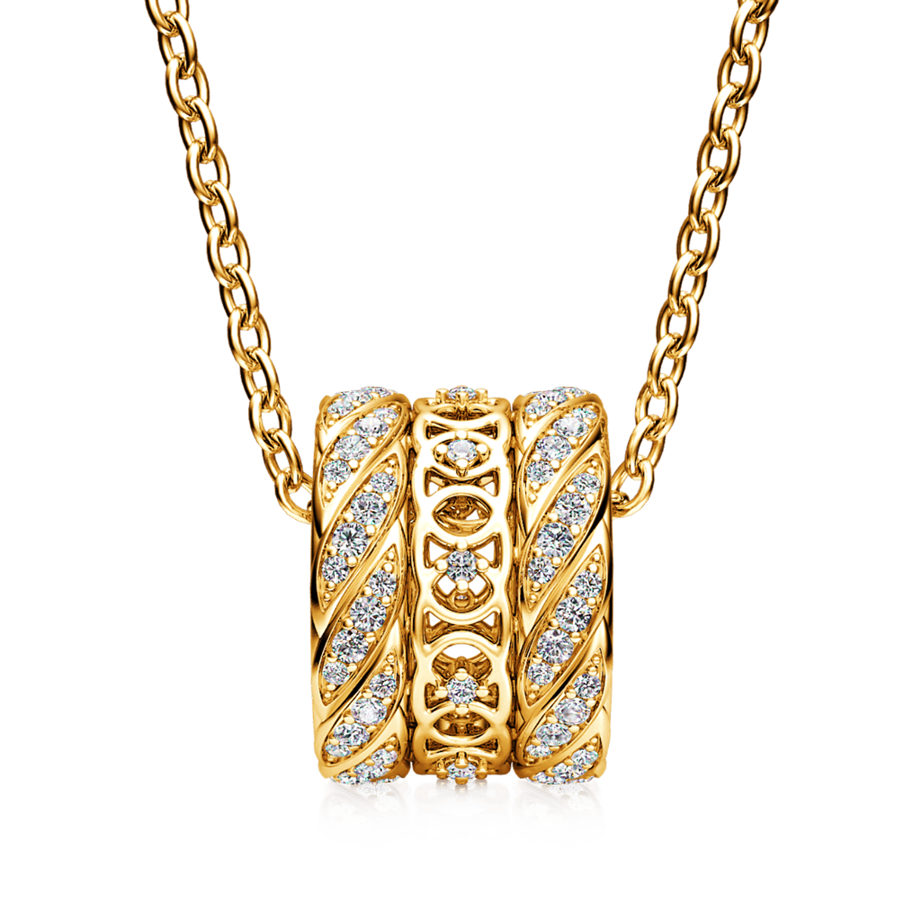 Gnoce Interlocking Love Drum Necklace_2