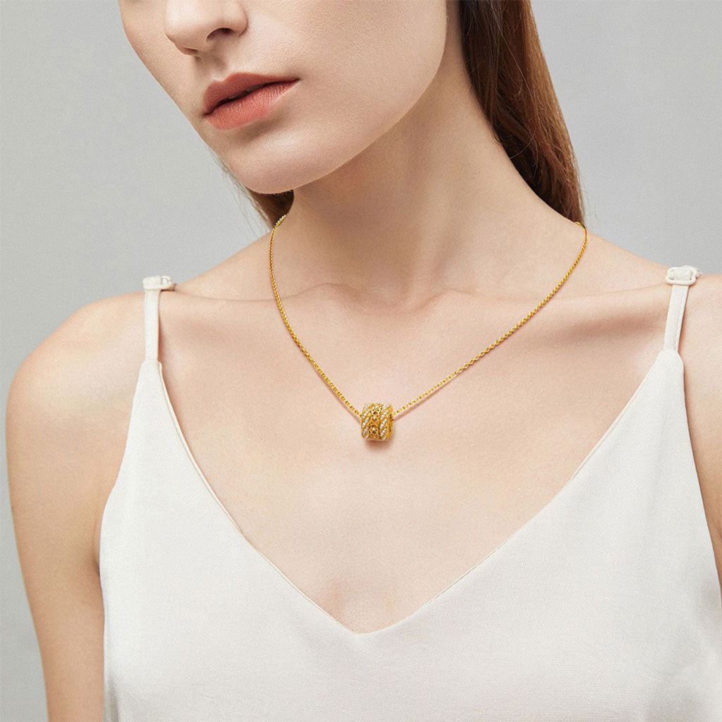 Gnoce Interlocking Love Drum Necklace_4