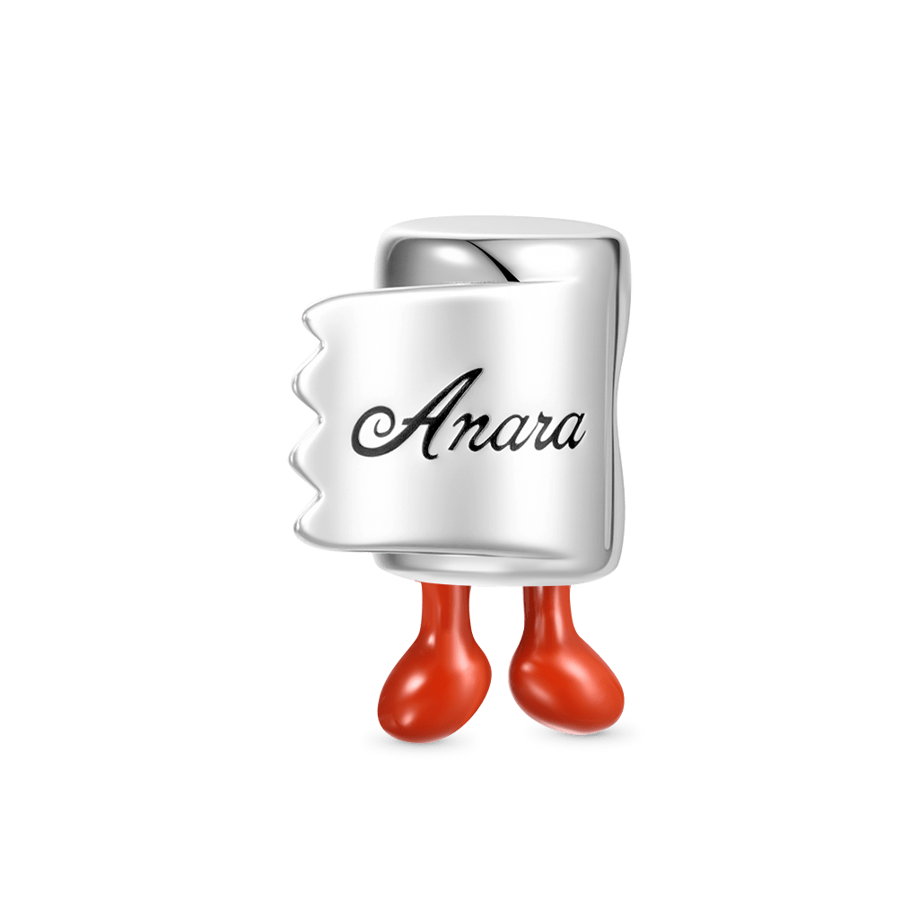 Gnoce Engravable Funny Toilet Paper Shaped Charm_2