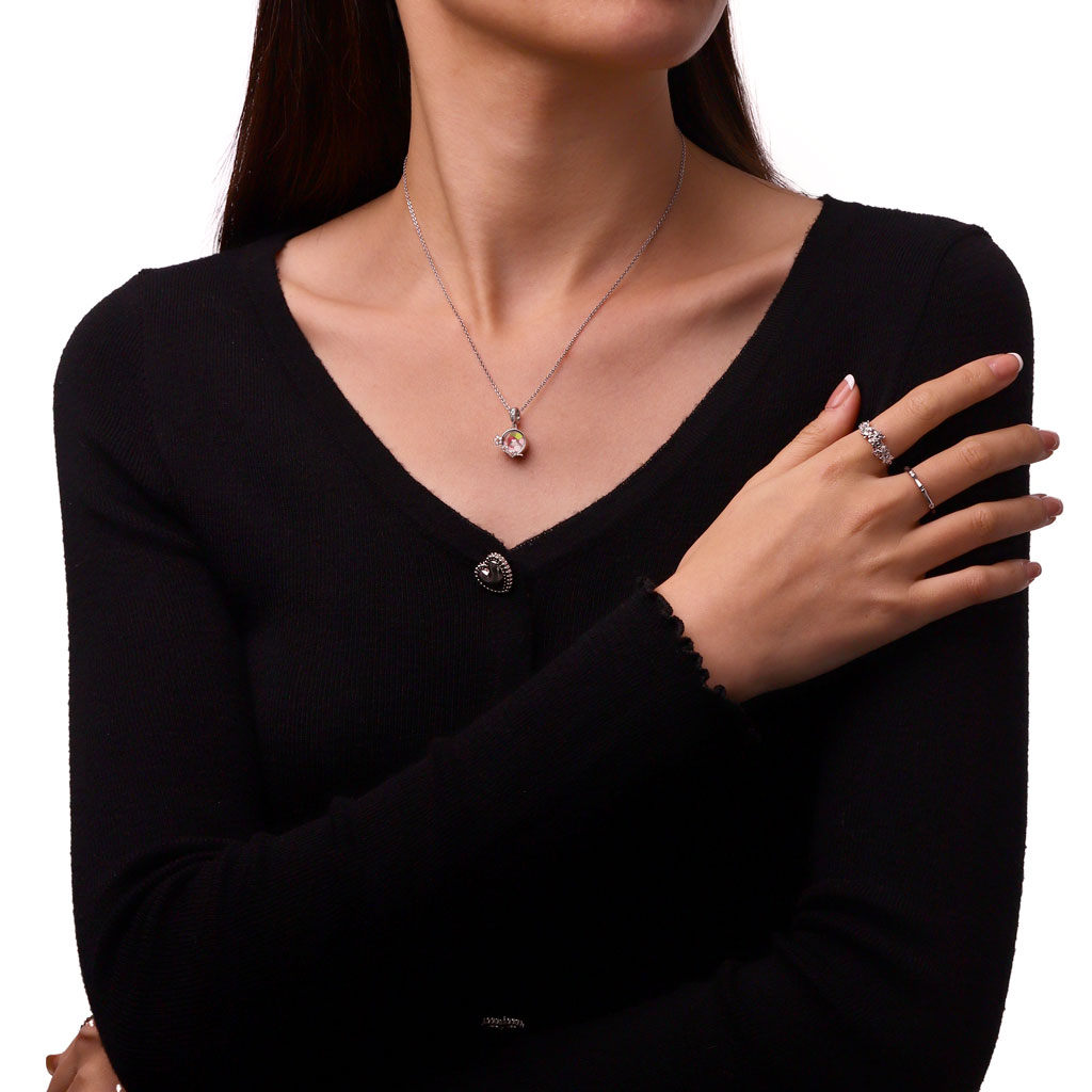 Gnoce Cherry Blossom Mount Fuji Quicksand Pendant Dangle Charm_6