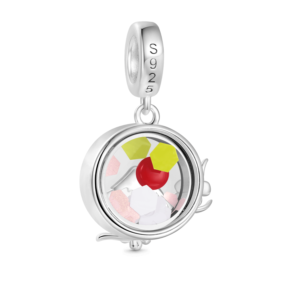 Gnoce Cherry Blossom Mount Fuji Quicksand Pendant Dangle Charm_3