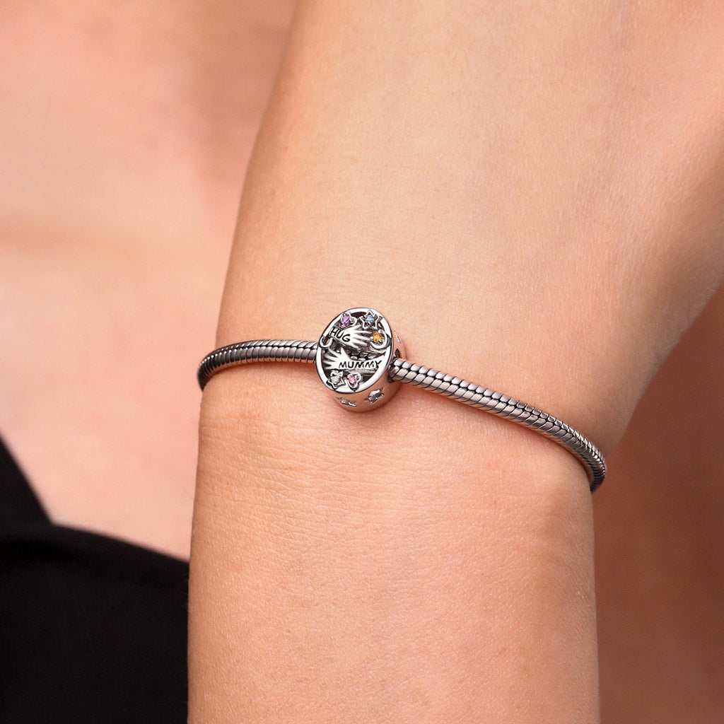 Gnoce HUG MUMMY Photo Charm Platinum-plated Silver Blend_5