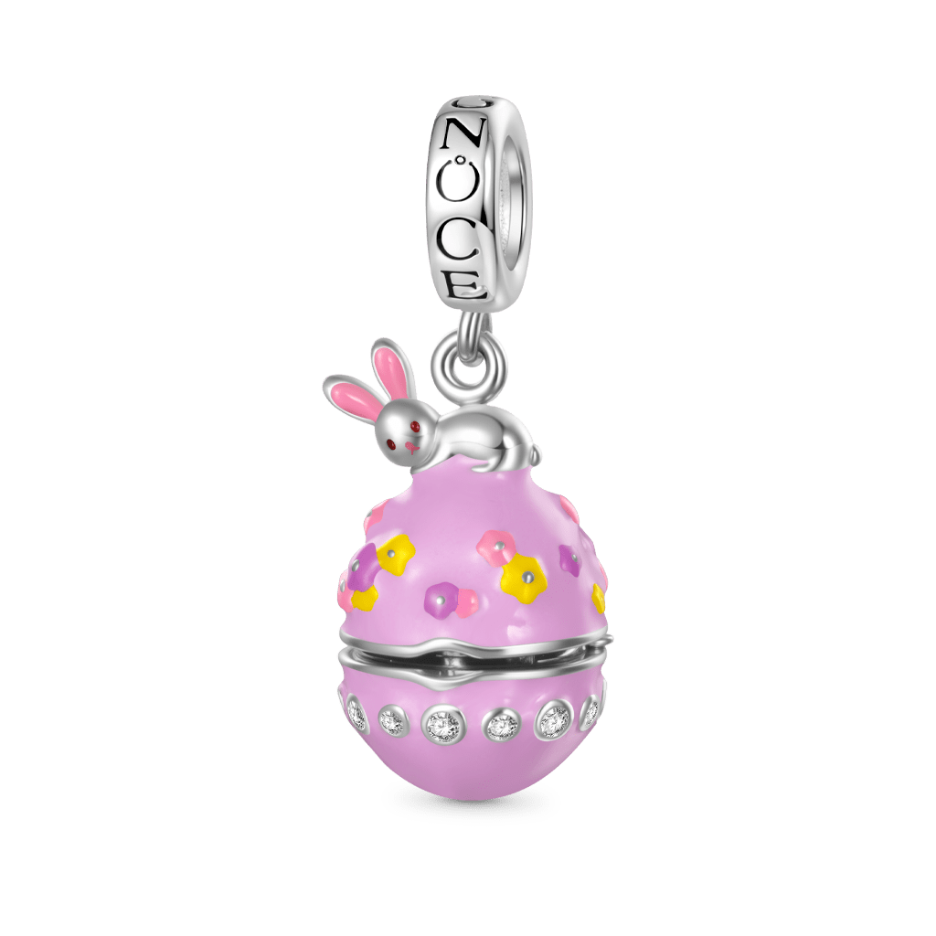 Gnoce Openable Easter Egg Birthstone Pendant Dangle Charm_2