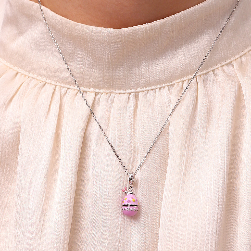 Gnoce Openable Easter Egg Birthstone Pendant Dangle Charm_6