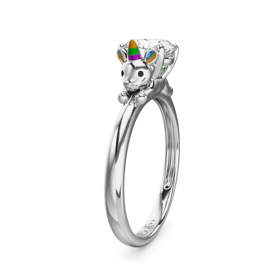 Gnoce Dreamy Unicorn Embrace Moissanite Ring_4