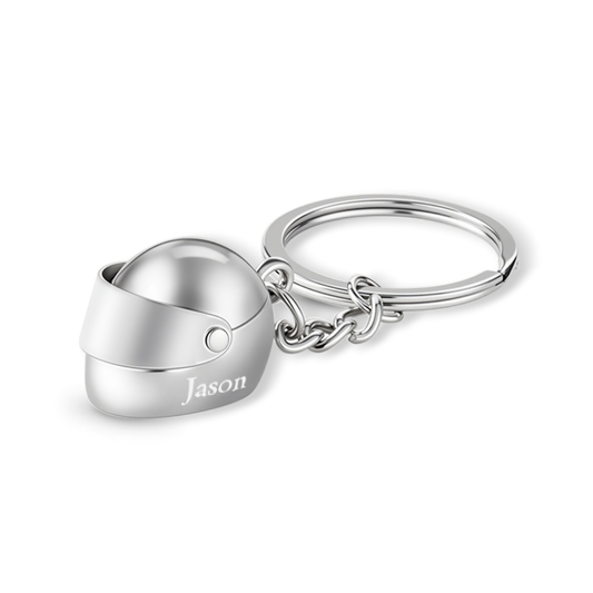 Gnoce Personalized Engravable Motorcycle Helmet Keychain_1