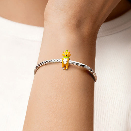 Gnoce Halloween Pumpkin Cat Charm_2