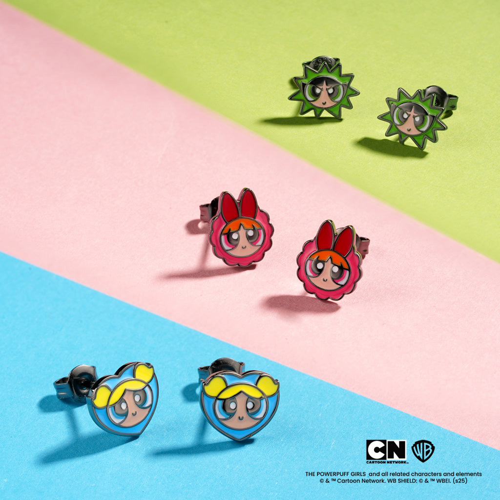 Gnoce The Powerpuff Girls Bubbles Stud Earrings_4