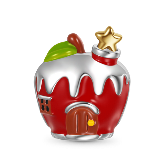 Gnoce Christmas Red Apple House Charm_1