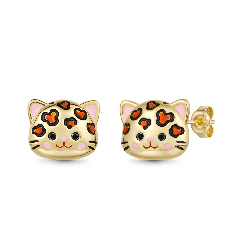 Gnoce Cat Stud Earrings_1