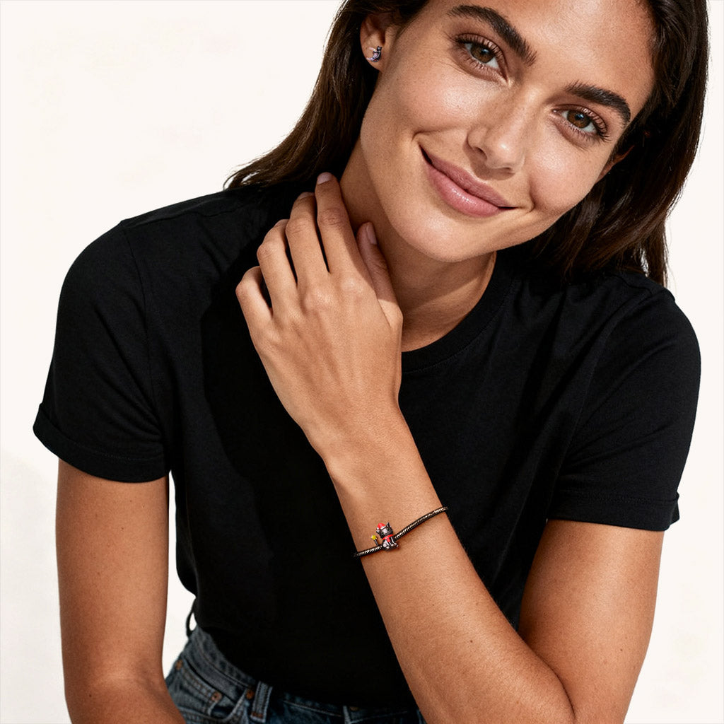 Gnoce Christmas Black Cat Glow-in-the-Dark Charm_5