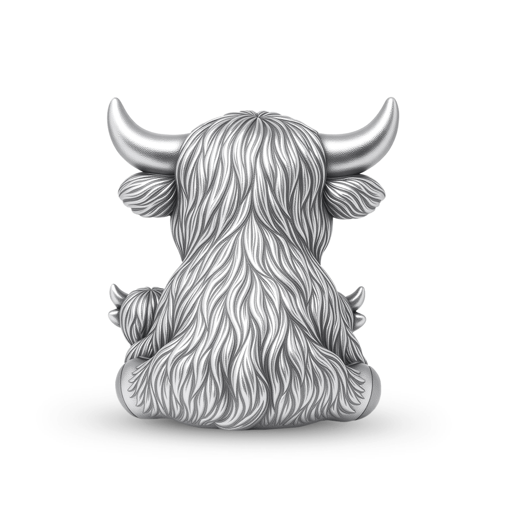 Gnoce Highland Cow Embraces Babies Charm_5