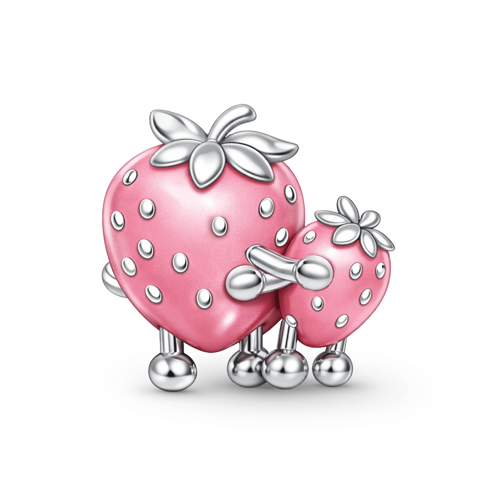 Gnoce Strawberry Mom Embrace Birthstone Charm_6
