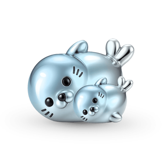 Gnoce Mother's Day Seal Embraces Baby Stopper Charm_1