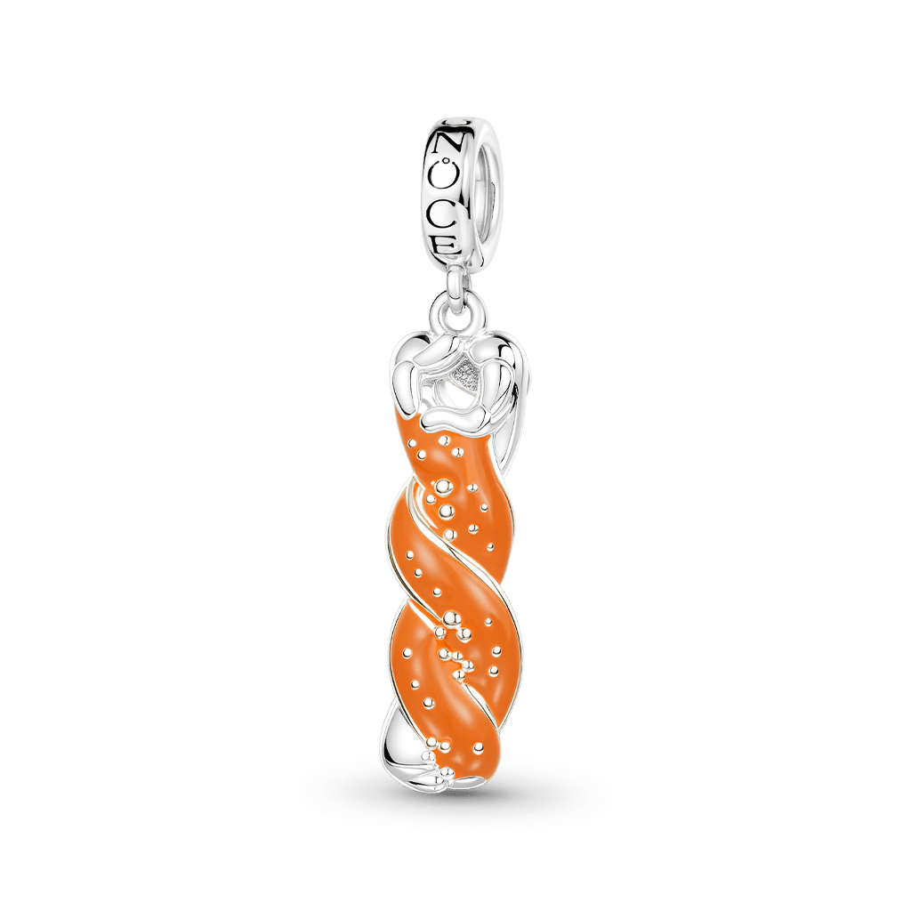 Gnoce Dachshund Lye Bread Charm Platinum-plated Silver Blend_1