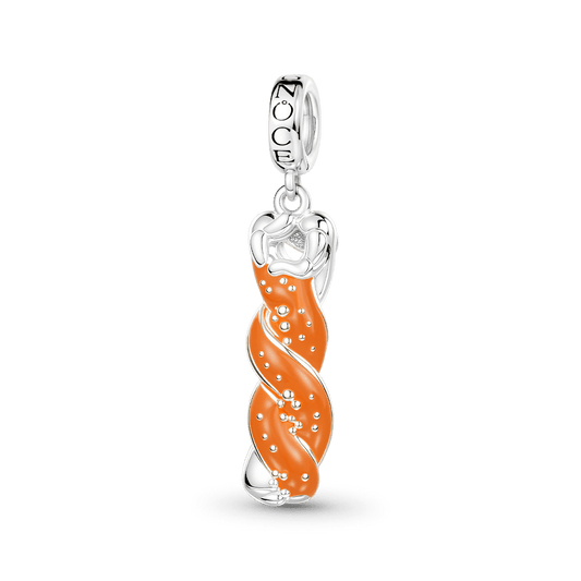 Gnoce Dachshund Lye Bread Charm Platinum-plated Silver Blend_1