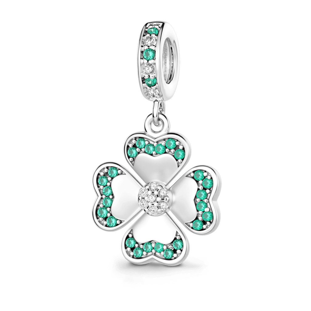 Gnoce Four-leaf Charm Platinum-plated Silver Blend_1