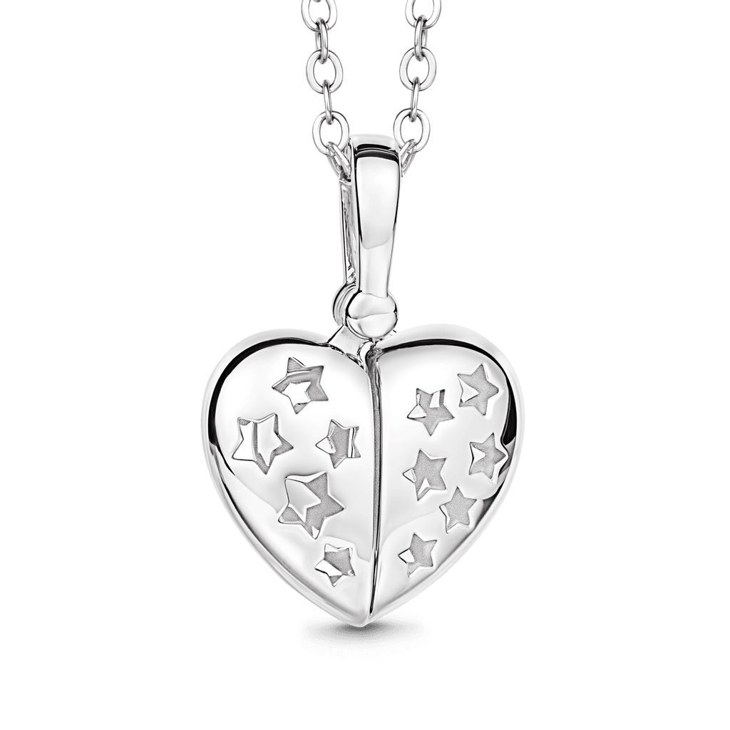 Gnoce Engravable Star Wings Heart Locket Necklace_4