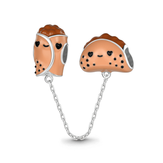 Gnoce Mexican Burrito Combination Charm Platinum-plated Silver Blend_1