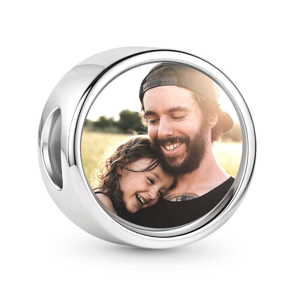 Gnoce Personalized Photo Charm Platinum-plated Silver Blend_1