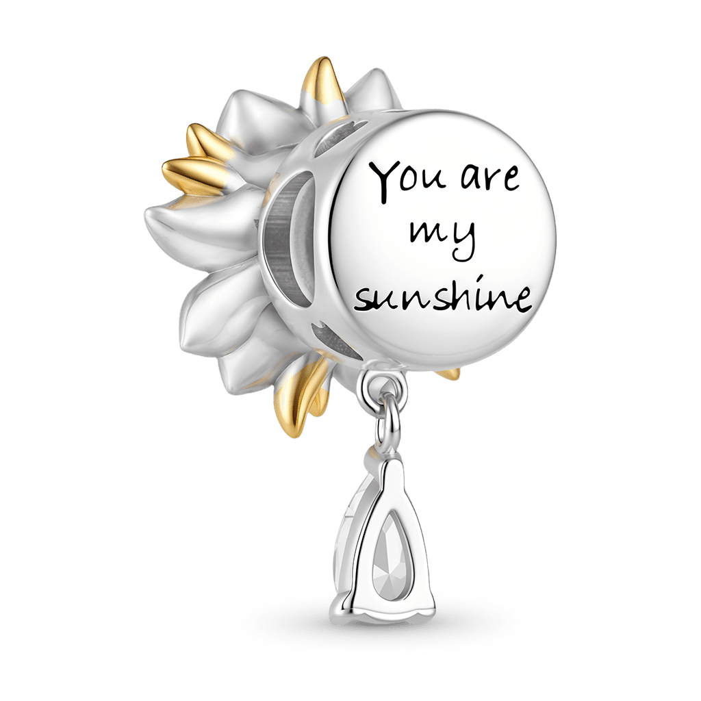 Gnoce Sunflower Charm Platinum-plated Silver Blend_6