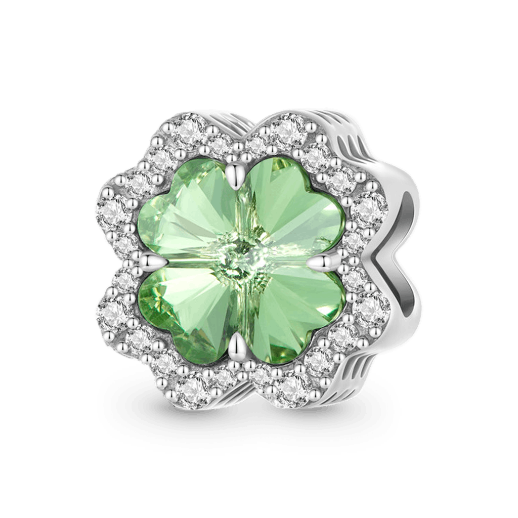 Gnoce Lucky Green Four-leaf Clover Charm_1