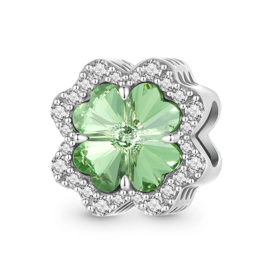 Gnoce Lucky Green Four-leaf Clover Charm_1
